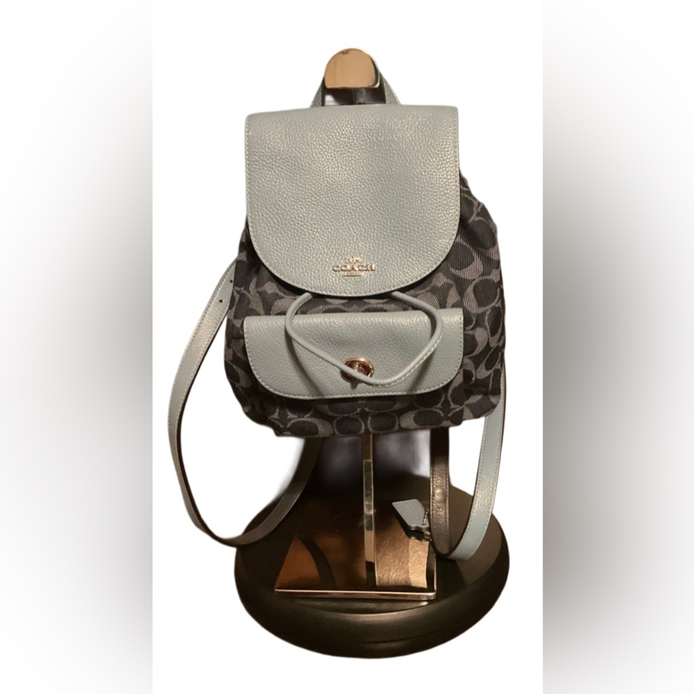 Coach Denim Logo Billie Backpack MINI - Picture 2 of 5